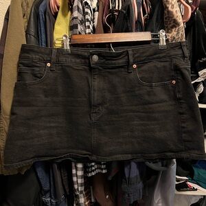NEW American Eagle SKORT black denim 14